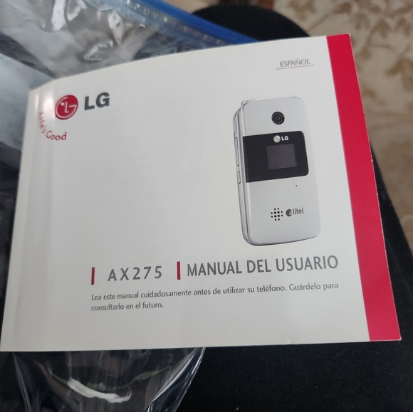 LG AX275 - Silver and Black ( Alltel ) Very Rare Cellular Flip Phone - Picture 4 of 5